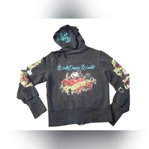 Women's Black Graphic Hoodie